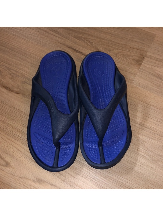 CROCS Shoes - CROCS ATHENS ROYAL NAVY BLUE THONG FLIP FLOP SANDALS WOMENS SIZE 8 MENS 6